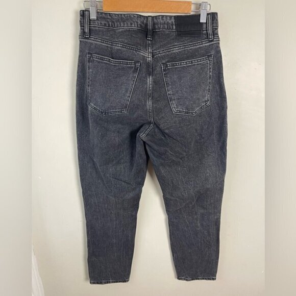Abercrombie & Fitch Curve Love High Rise Mom Jean size 27 Short black - Picture 5 of 13